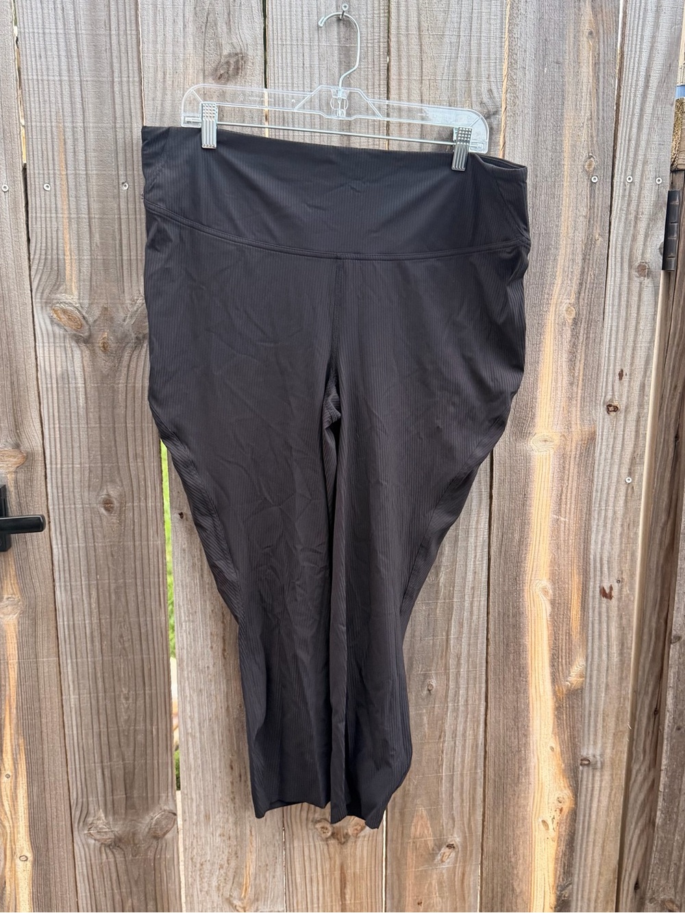 Lululemon Base Pace High-Rise Tight 23" *Ribbed Nulux Black Size 18
